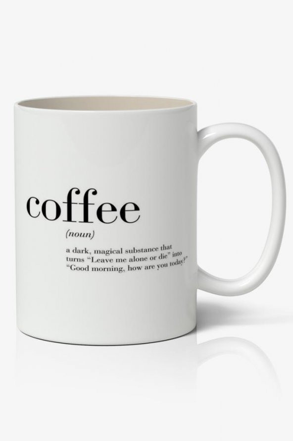 Coffee (Kahve) Tasarımlı Kupa Bardak Baskılı Kahve Kupa Bardak ürün görseli 1