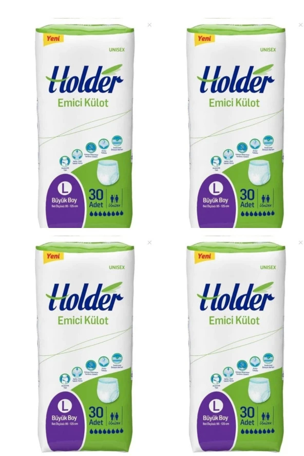 Holder Emici Large Büyük 120 Adet Külot Hasta Bezi ürün görseli 1
