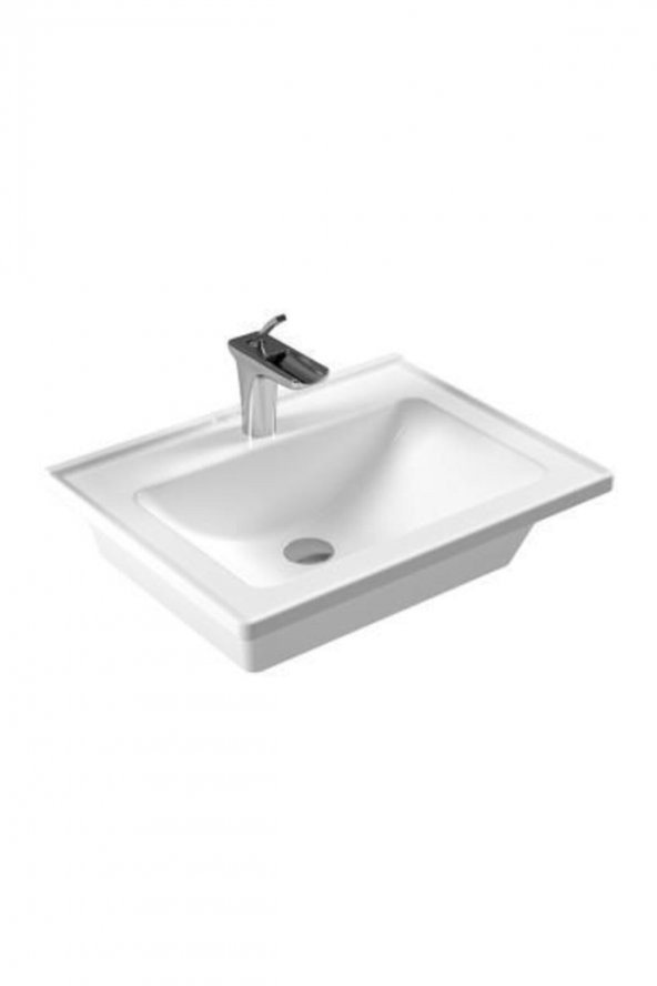 Eca   Serel Star 60 Cm Tezgah Etajerli Lavabo 3001txs110h ürün görseli 1