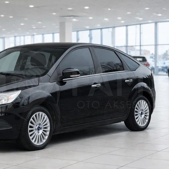 Ford Focus 2 Krom Kapı Kolu 4 Kapı 2004-2010 Paslanmaz Çelik (Sensörlü) - Resim 2