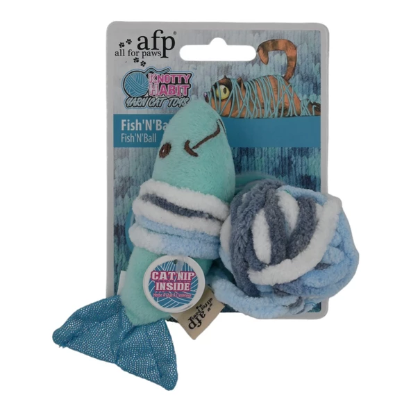 Knotty Habit - Balık ve Top Kedi Oyuncak ürün görseli 1