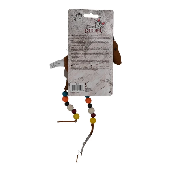 Dream Catcher - At Şekilli Kedi Oyuncak - Resim 3