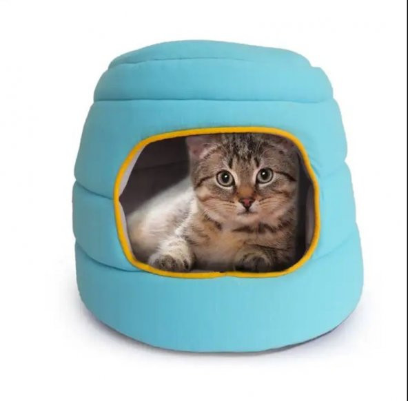 Kitty - Kedi Yatağı Turkuaz - Resim 2
