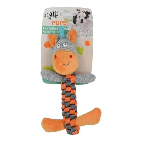 Pups - Yavru Köpek Diş Kaşıma Oyuncağı Eşek ürün görseli 1