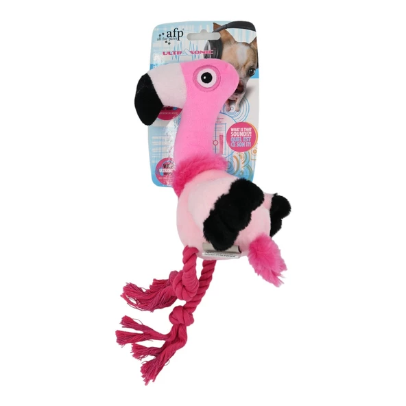 Ultrasonic - Flamingo Şeklinde Köpek Oyuncağı Ultrasonik Sesli ürün görseli 1