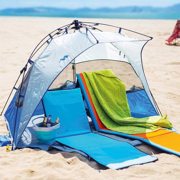 Mobihome Otomatik Plaj Çadırı-MAVİ - Resim 12