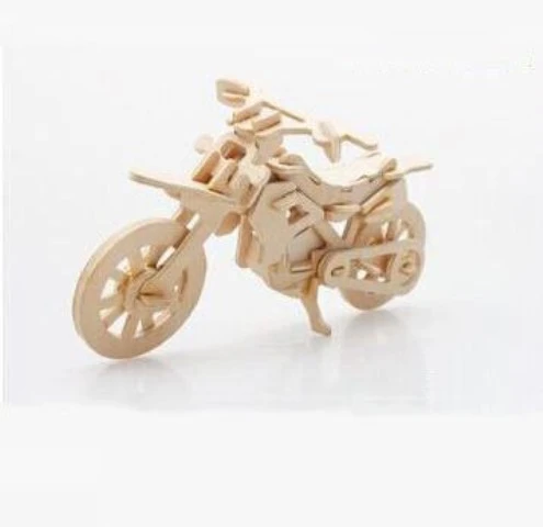 3D Ahşap  Motosiklet Puzzle ürün görseli 1