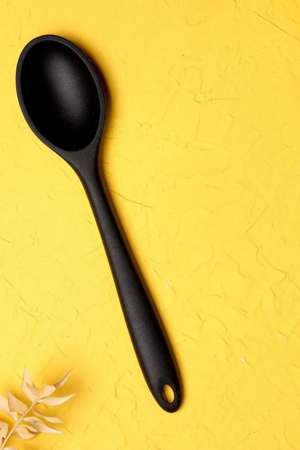 Arow Silikon Servis Kaşığı 27 cm - Siyah - PM-522 ürün görseli 1