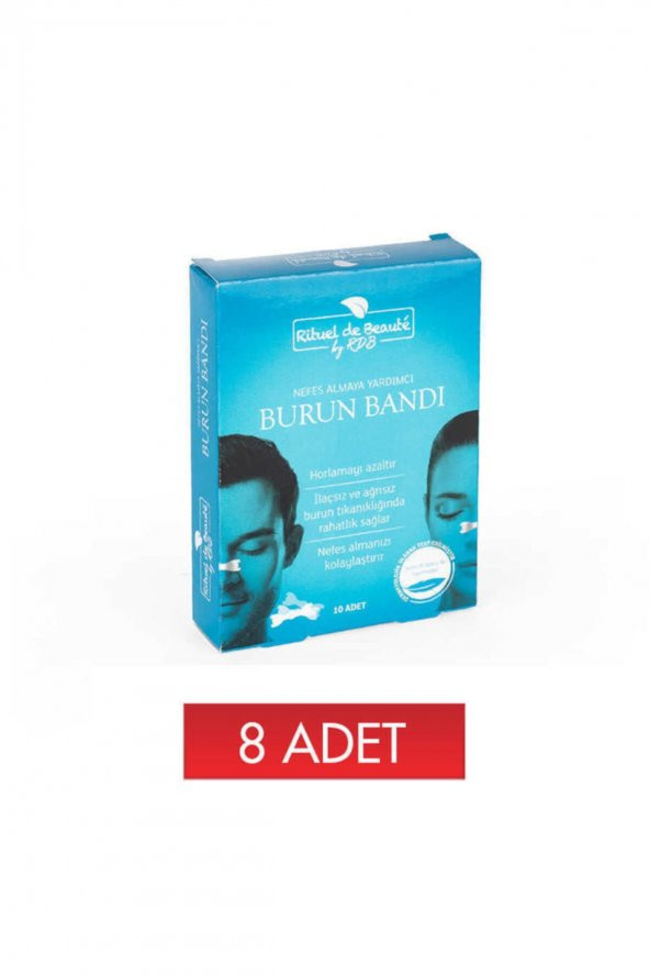 8 X Burun Nefes Bandi (horlama Azaltici) (toplam 8 Adet) ürün görseli 1