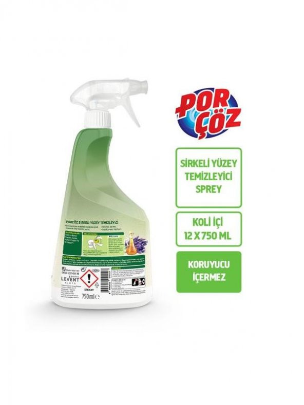 PORÇÖZ SİRKELİ YÜZEY TEMİZLEYİCİ 750 ML ürün görseli 1