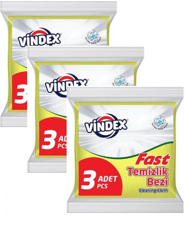 VİNDEX FAST BEZ 3LÜx3 ADET1010120 ürün görseli 1