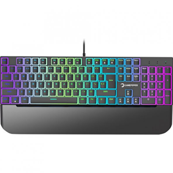 GamePower Suki Mekanik Mavi Switch Puding Keycaps Türkçe Q 104 Tuş USB Gaming Klavye ürün görseli 1