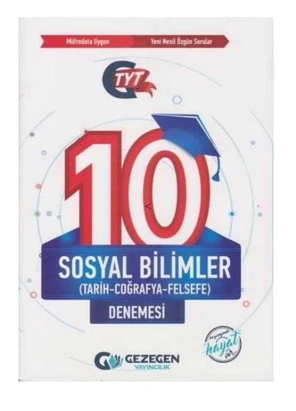 Gezegen Yayıncılık TYT Sosyal Bilimler 10lu Deneme ürün görseli 1