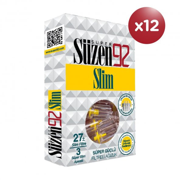 Süzen92 Slim Filtre 27x12 Bundle ürün görseli 1