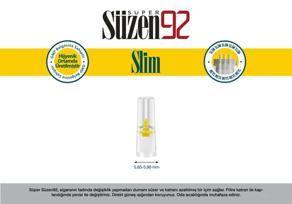 Süzen92 Slim Filtre 27x12 Bundle - Resim 2