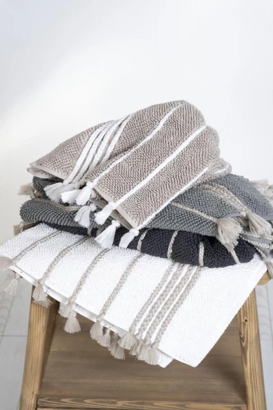 Ecocotton Karnella Organik Pamuk Ayak Havlusu 50x80 Cm ürün görseli 1