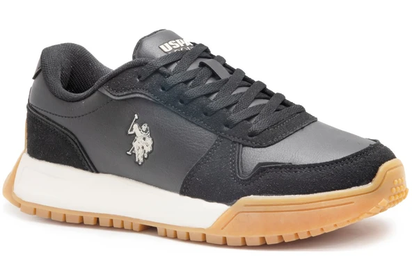 U.S. Polo Assn. 24K Gwen Pu Siyah Bayan Ayakkabı Bayan Spor ürün görseli 1