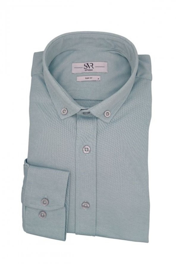 UZUN KOL SLIM FIT ÖRME GÖMLEK ürün görseli 1