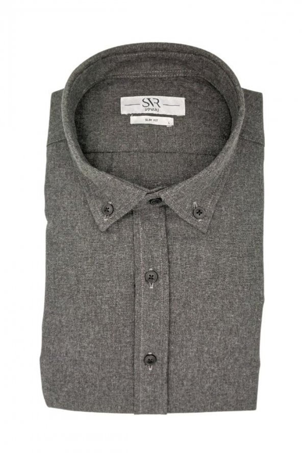 FLANEL SLIM UZUN KOLLU GÖMLEK ürün görseli 1