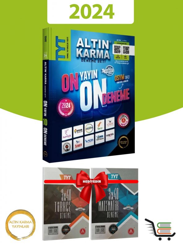 Altın Karma 2024 TYT 10+1 Karma Deneme Çıkmış Sorulart Denemesi Hediyeli! ürün görseli 1