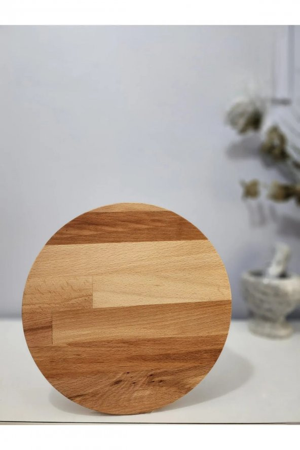 Yuvarlak Ayaklı Sunum Tahtası 26 cm ürün görseli 1