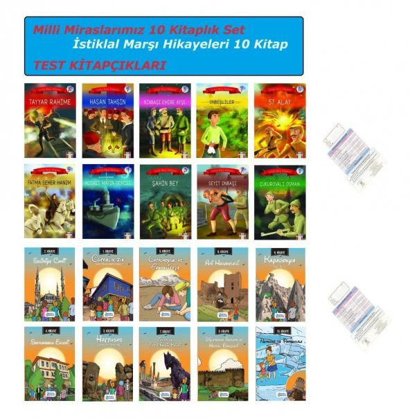 4. Sınıf Milli Miraslarımız + İstiklal Marşı Hikayeleri 20 Kitap Set ürün görseli 1
