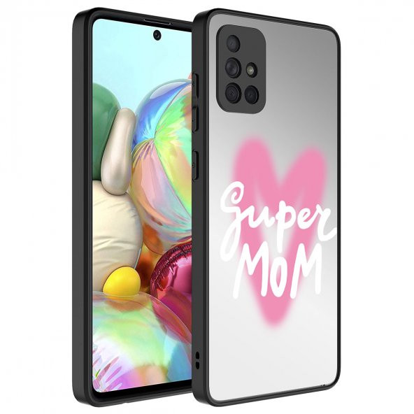 Galaxy A71 Kılıf Aynalı Desenli Kamera Korumalı Parlak Mirror Kapak ürün görseli 1