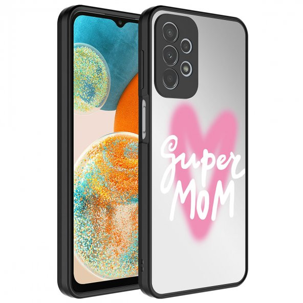 Galaxy A23 Kılıf Aynalı Desenli Kamera Korumalı Parlak Mirror Kapak ürün görseli 1