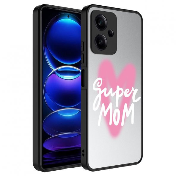 Xiaomi Redmi Note 12 5G Kılıf Aynalı Desenli Kamera Korumalı Parlak Mirror Kapak ürün görseli 1