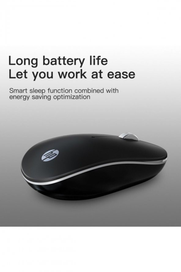 HP S1500BK 2.4ghz 1600dpi Kablosuz Sessiz Mouse Siyah - Resim 3