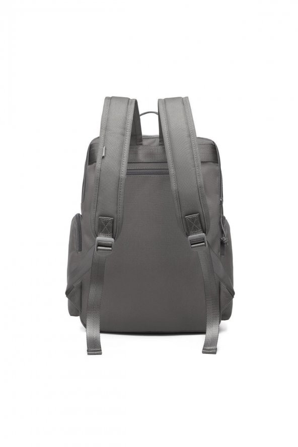 Bagacar Smart Bag 3124 Okul ve Günlük Laptop Bölmeli Sırt Çantası Koyu Gri ürün görseli 1