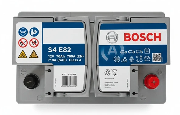 Bosch S4 E82 EFB 12 V 70 Ah 720 CCA Akü - Resim 3