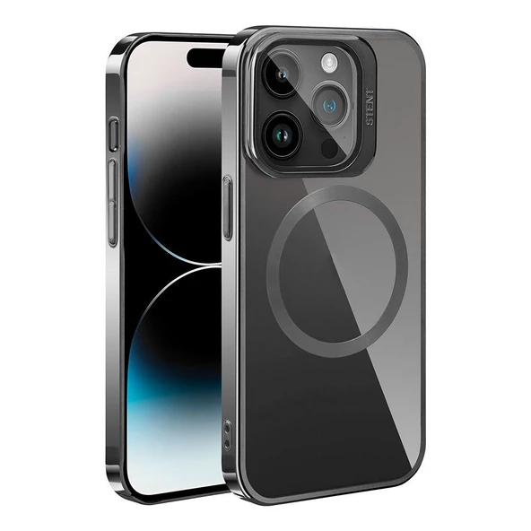 Gpack Apple iPhone 15 Pro Max Kılıf Cam Kapak Kamera Korumalı Standlı Magsafeli ürün görseli 1