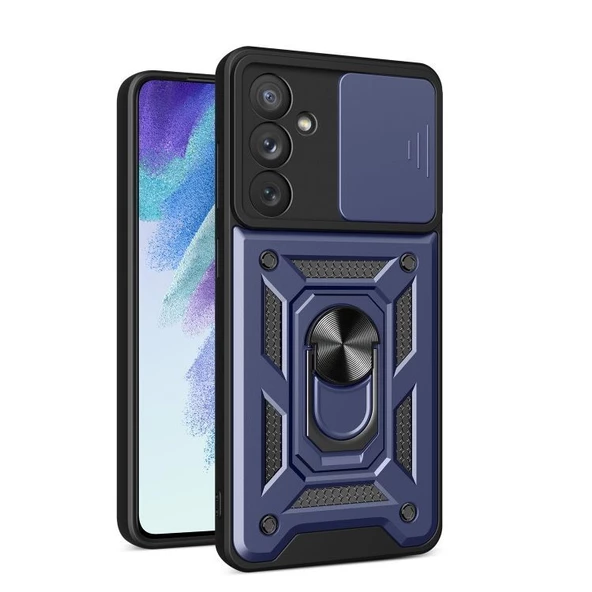 Gpack Samsung Galaxy M34 Kılıf Sert Silikon Tank Aramid Sürgülü Vega Yüzüklü ürün görseli 1