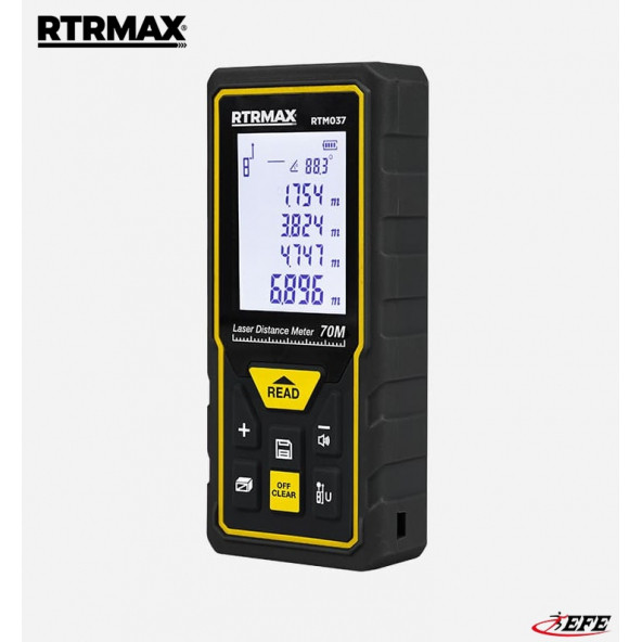 RTRMAX RTM037 LAZER METRE Lazer Mesafe Ölçer 70 MT ürün görseli 1