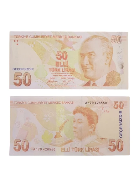 Geçersiz Şaka Düğün Parası 100 Adet Oyun Parası 50 TL ürün görseli 1