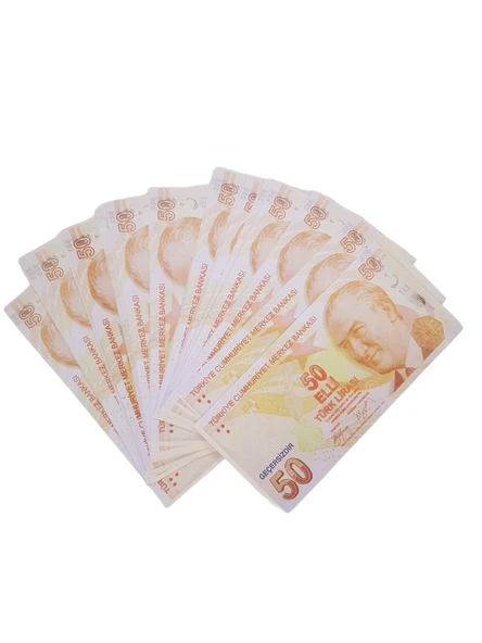 Düğün Parası Geçersiz Para 200 Adet Şaka Oyun Parası 50 TL ürün görseli 1