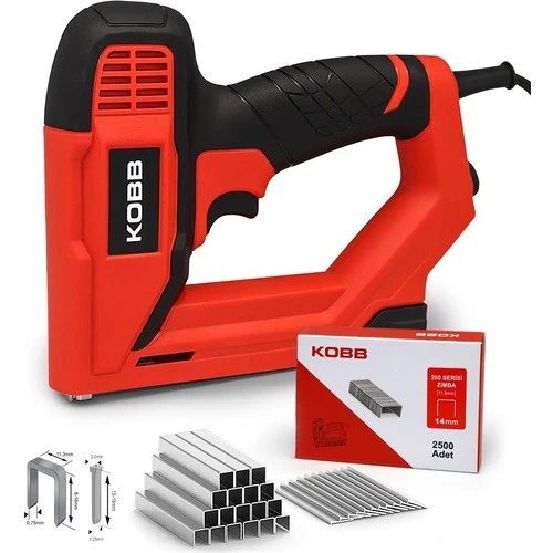 KOBB KBZ200B 8-16mm Zımba ve 15-16mm Profesyonel Çivi Çakma Makinesi + 3000 adet Yedek Zımba ve Çivi ürün görseli 1