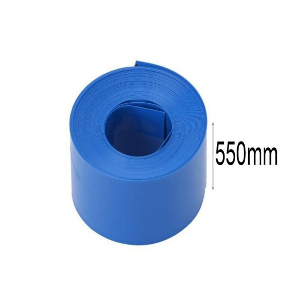 550x0.18 18650 Batarya Pvc Shrink Kaplama Makaron(100cm) ürün görseli 1