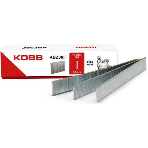 KOBB KBZ30F 30mm 2500 Adet F/E/J/8 Serisi Ağır Hizmet Tipi Kesik Başlı Çivi ürün görseli 1