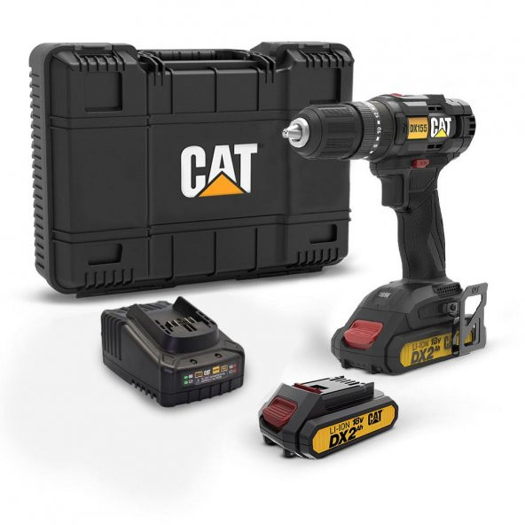 CAT DX155.1 18Volt/2.0Ah Li-ion Çift Akülü Profesyonel Şarjlı Darbeli Matkap ürün görseli 1