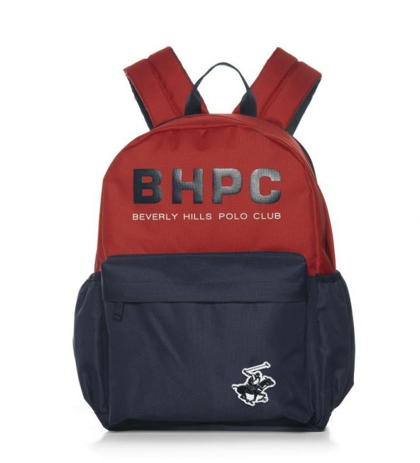 Beverely Hills Polo Club Sırt Çantası Kırmızı Lacivert ürün görseli 1