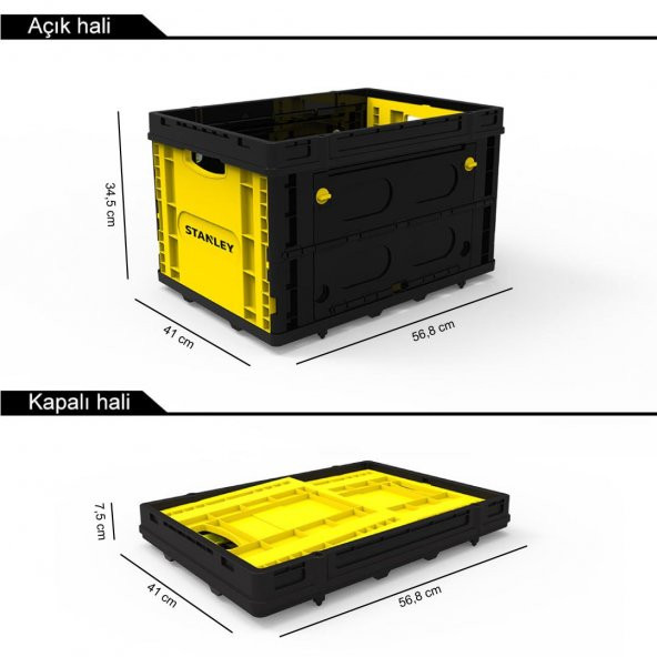 STANLEY FB533 25Kg Katlanır Çok Amaçlı Taşıma Sepeti ürün görseli 1
