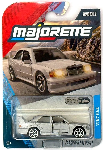 Majorette Moving Parts Vintage - Mercedes-benz 190 E 2.5-16 Evo Iı Gri ürün görseli 1