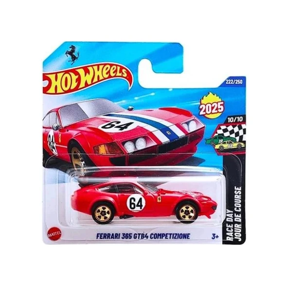 Hot Wheels Tekli Arabalar Ferrari 365 Gtb4 Competizione Hyw48 Race Day Jour De Course Renkli ürün görseli 1
