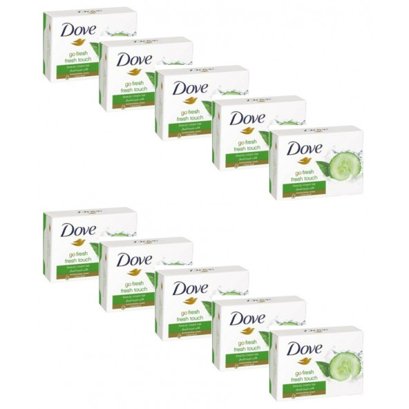 Dove Cream Bar Salatalık ve Yeşil Çay Ferahlığı Katı Sabun 100 gr x 10 ADET ürün görseli 1