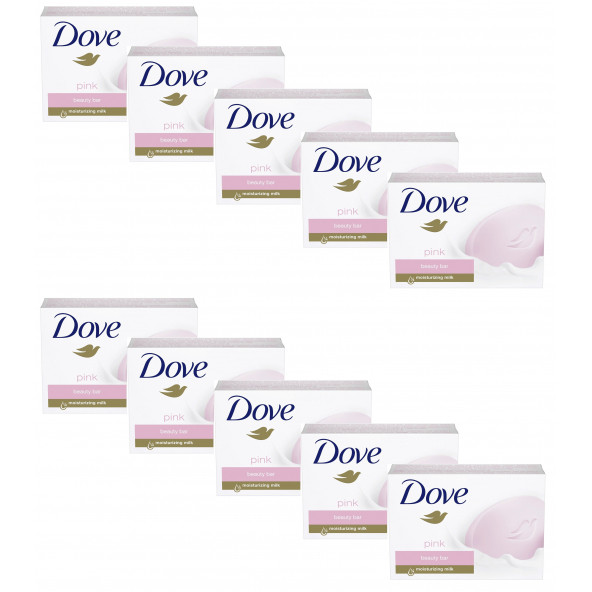 Dove Pink Cream Beauty Bar Güzellik Sabunu 100 gr x 10 ADET ürün görseli 1