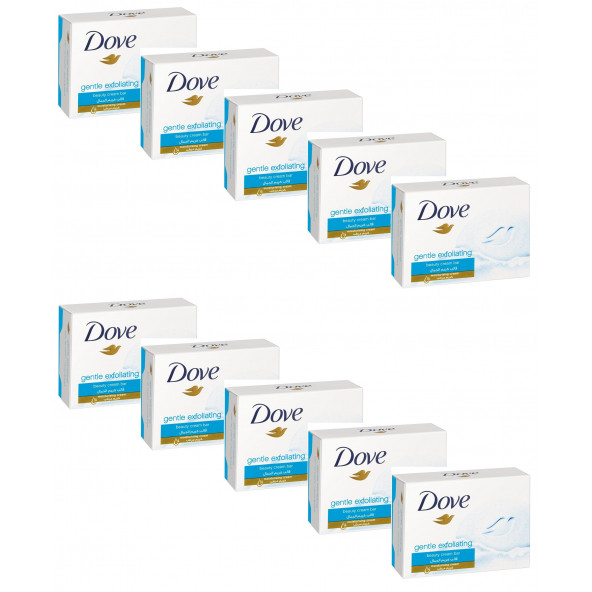 Dove Cream Bar Gentle Exfoliating Sabun 100 Gr x 10 ADET ürün görseli 1