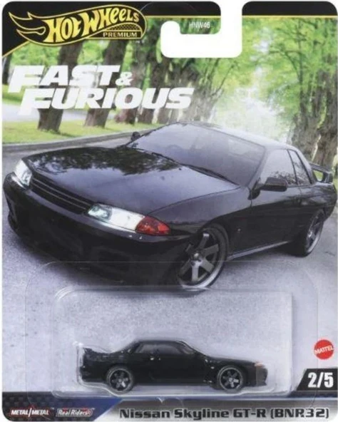 Hot Wheels Fast-furious Premium Arabalar Hnw46 Jbl97 Nissan Skyline Gt-r Bnr32 ürün görseli 1