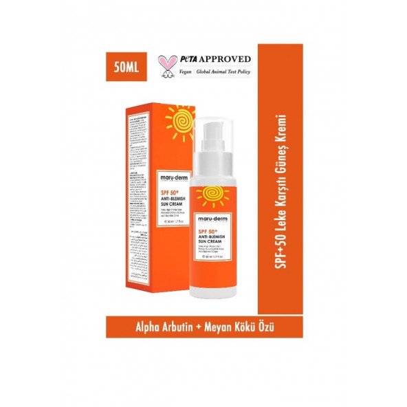 Maruderm SPF 50+ Leke Karşıtı Güneş Koruyucu Krem 50 ML ürün görseli 1